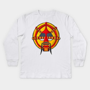 Watercolor tribal mask Kids Long Sleeve T-Shirt